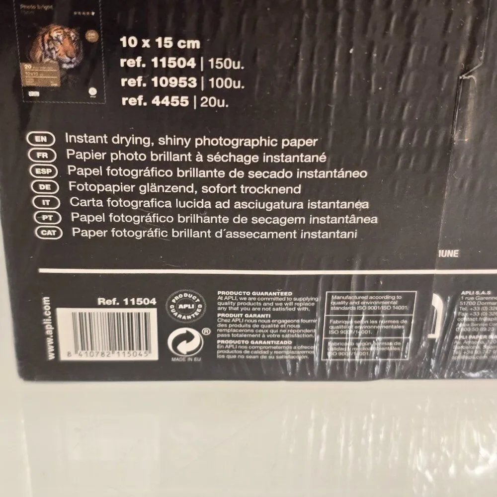 APLI Glossy Photo Paper 150 Sheets 4 x 6 Inch New in Box